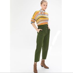 UO Terra High-Waisted Paperbag Pants